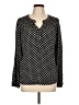 Croft & Barrow 100% Rayon Polka Dots Black Long Sleeve Blouse Size L - photo 1