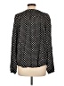 Croft & Barrow 100% Rayon Polka Dots Black Long Sleeve Blouse Size L - photo 2
