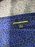 Express Design Studio Animal Print Blue 3/4 Sleeve Button-Down Shirt Size L - photo 7
