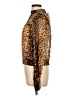 Unbranded 100% Viscose Animal Print Gold Long Sleeve Blouse Size L - photo 5