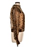 Unbranded 100% Viscose Animal Print Gold Long Sleeve Blouse Size L - photo 4