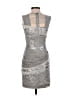 Alice + Olivia Metallic Silver Cocktail Dress Size 0 - photo 2