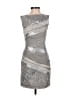 Alice + Olivia Metallic Silver Cocktail Dress Size 0 - photo 1