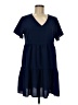 Unbranded Solid Blue Casual Dress Size M - photo 1