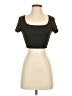 Shein Black Short Sleeve T-Shirt Size 4 - photo 1