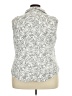 Torrid Silver Sleeveless Button-Down Shirt Size 3X Plus (3) - photo 2