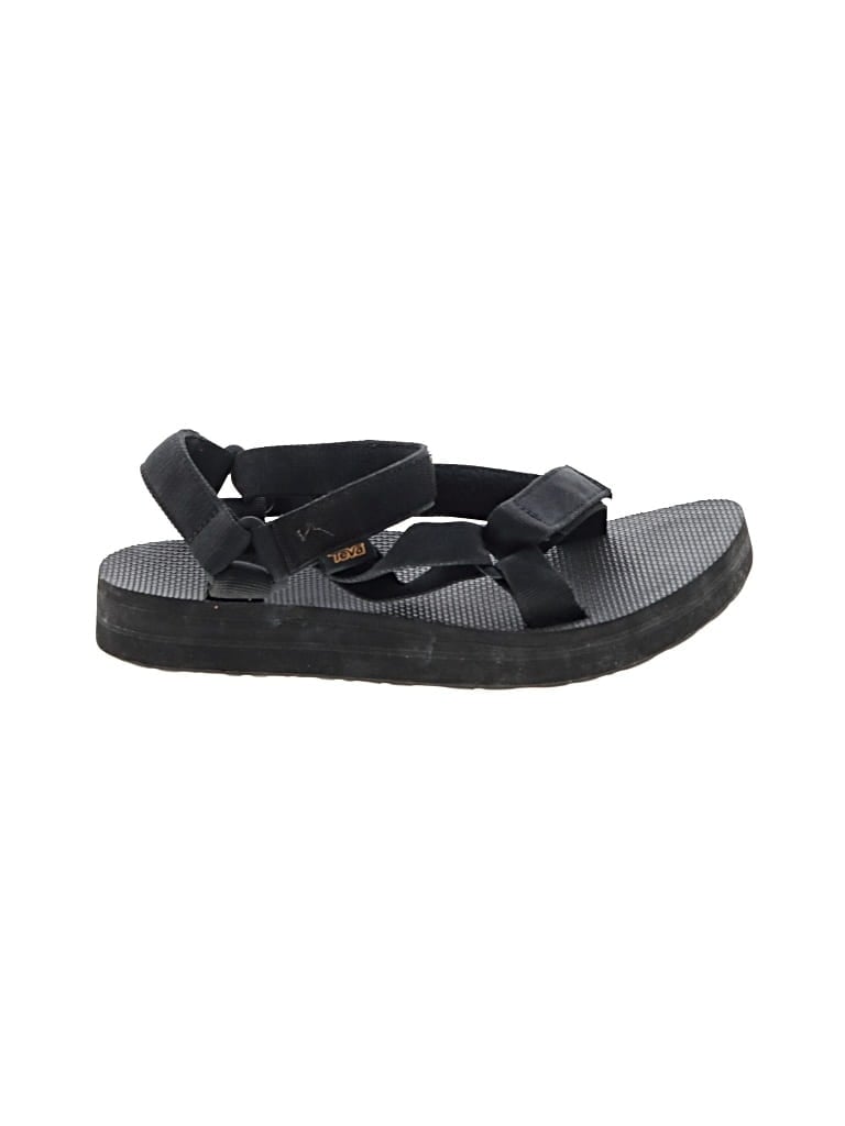Pre-owned Teva Sandals In Black