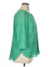 Talbots 100% Polyester Green 3/4 Sleeve Blouse Size XL - photo 4