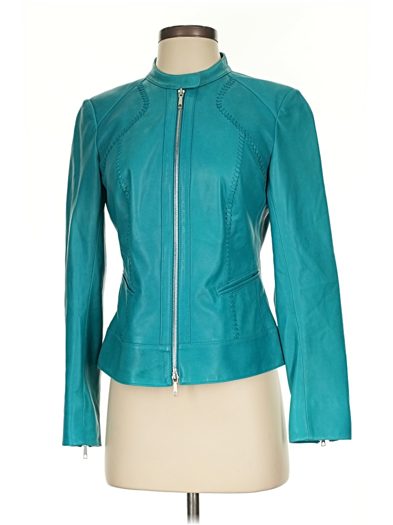 Pre-owned Lafayette 148 Jacket In Blue
