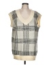 Shein Checkered-gingham Ivory Sweater Vest Size L - photo 1