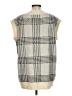 Shein Checkered-gingham Ivory Sweater Vest Size L - photo 2