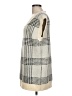 Shein Checkered-gingham Ivory Sweater Vest Size L - photo 5