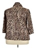 Unbranded Animal Print Brown 3/4 Sleeve Blouse Size 3X - photo 2