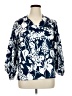 Unbranded Blue 3/4 Sleeve Blouse Size XL - photo 1