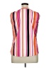 Adrienne Vittadini Stripes Pink Sleeveless Blouse Size L - photo 2