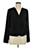 Remade 100% Polyester Black Long Sleeve Blouse Size M - photo 1