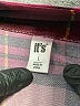 It's Plaid Burgundy Long Sleeve Blouse Size L - photo 7