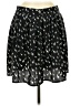 Ezra 100% Polyester Print Black Blue Casual Skirt Size 8 - photo 1