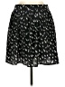 Ezra 100% Polyester Print Black Blue Casual Skirt Size 8 - photo 2
