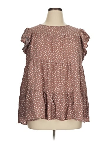 Shein Curve Short Sleeve Blouse (view 1)