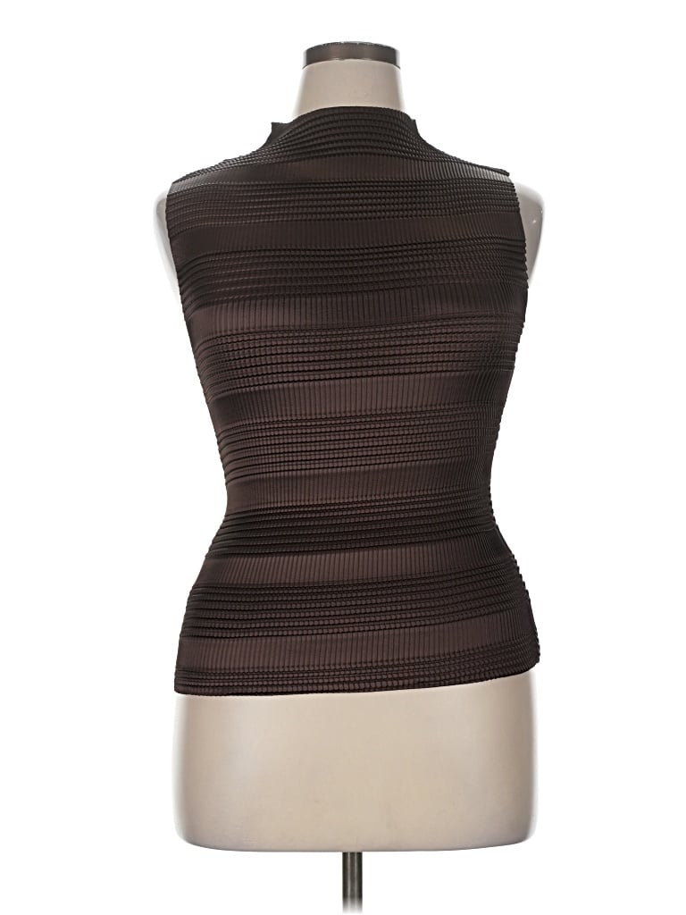 Pre-owned Nicola Sleeveless Blouse In Brown