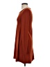 Capella Apparel Solid Brown Casual Dress Size S - photo 5