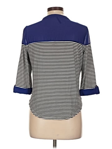 Ashley Blue 3/4 Sleeve Blouse (view 2)