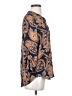 Daniel Rainn 100% Polyester Paisley Blue Long Sleeve Blouse Size S - photo 4