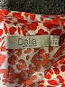 dalia Animal Print Orange Long Sleeve Blouse Size L - photo 7