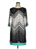 Signature Graphic Teal Cocktail Dress Size 14 - photo 1