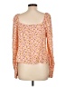 Love, Fire 100% Rayon Orange Long Sleeve Blouse Size L - photo 2