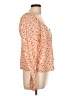 Love, Fire 100% Rayon Orange Long Sleeve Blouse Size L - photo 4