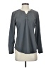 Assorted Brands Gray Long Sleeve Blouse Size XS - photo 1