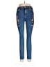 Topshop Hearts Blue Jeans Size 32 waist - photo 1