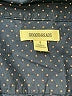 GOODTHREADS Polka Dots Blue Long Sleeve Button-Down Shirt Size S - photo 7