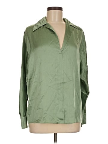 Vince. 3/4 Sleeve Silk Top (view 1)