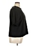 Unbranded 100% Rayon Black Short Sleeve Blouse Size XL - photo 4