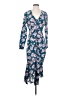 Intermix Floral Blue Casual Dress Size 4 - photo 1