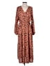 Unbranded 100% Polyester Animal Print Orange Casual Dress Size L - photo 1