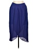 Forever 21 100% Polyester Solid Blue Casual Skirt Size L - photo 1
