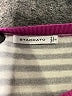 Staccato Stripes Gray Pullover Sweater Size S - photo 7