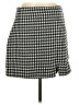 Old Navy 100% Polyester Houndstooth Black Casual Skirt Size M - photo 1