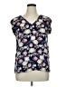 DR2 Floral Blue Sleeveless T-Shirt Size L - photo 1