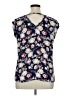 DR2 Floral Blue Sleeveless T-Shirt Size L - photo 2