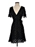 Anna Sui 100% Nylon Polka Dots Black Cocktail Dress Size 2 - photo 1