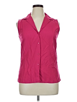 Karen Scott Sleeveless Button Down Shirt