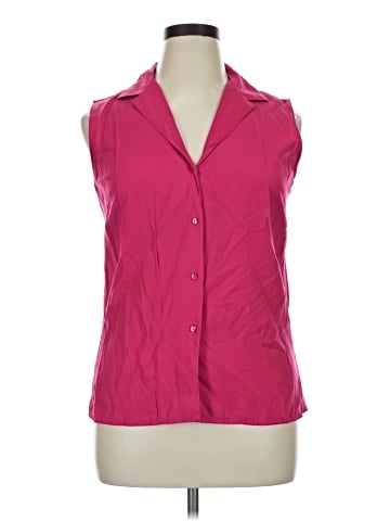 Karen Scott Sleeveless Button-Down Shirt (view 1)