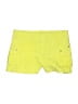 Alice + Olivia Solid Yellow Cargo Shorts Size 0 (estimated) - photo 1