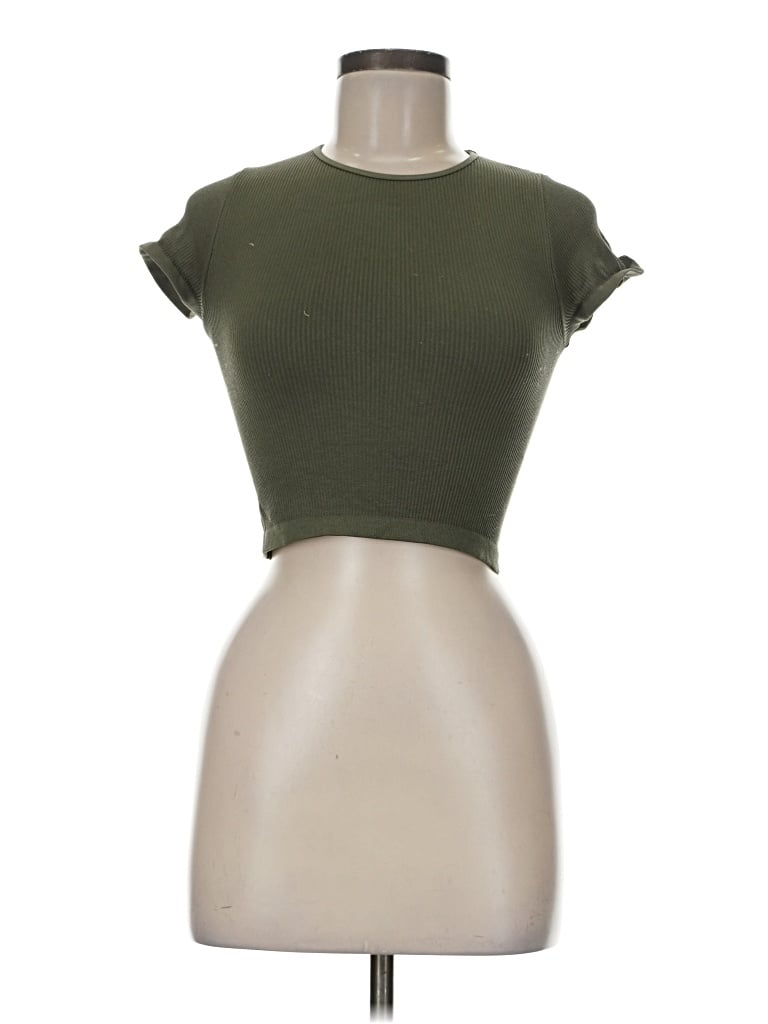 Pre-owned Out From Under Short Sleeve T-shirt In Green