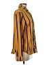 Wild Fable 100% Polyester Stripes Yellow Long Sleeve Blouse Size M - photo 4
